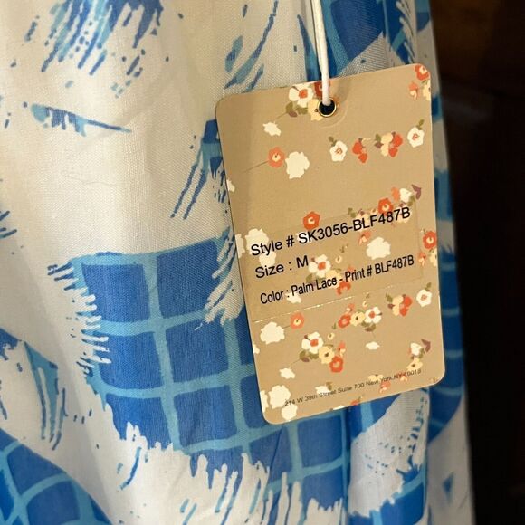 Maxi Skirt in Blue and White Floral Women's Medium NWT - Picture 3 of 6